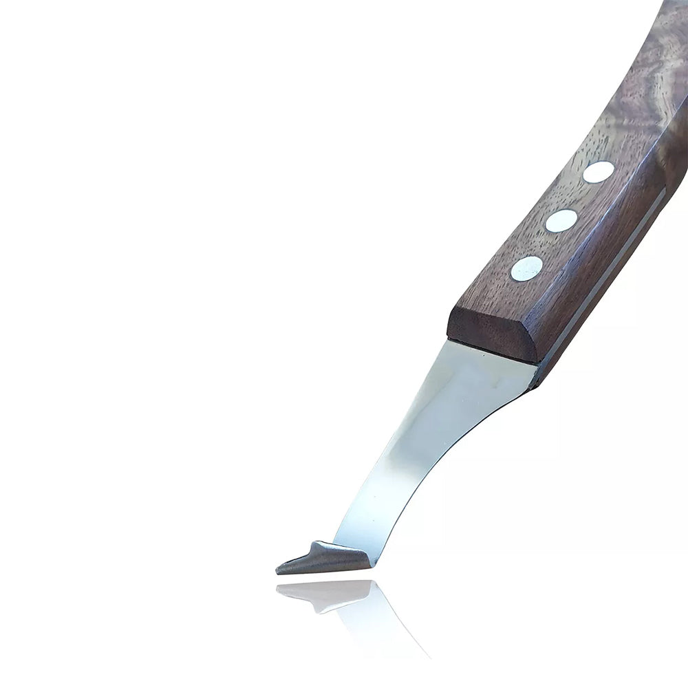 Hoof Knife for Farriers | Heavy-Duty Stainless Steel Trimming Knife | Pick | Golden toe