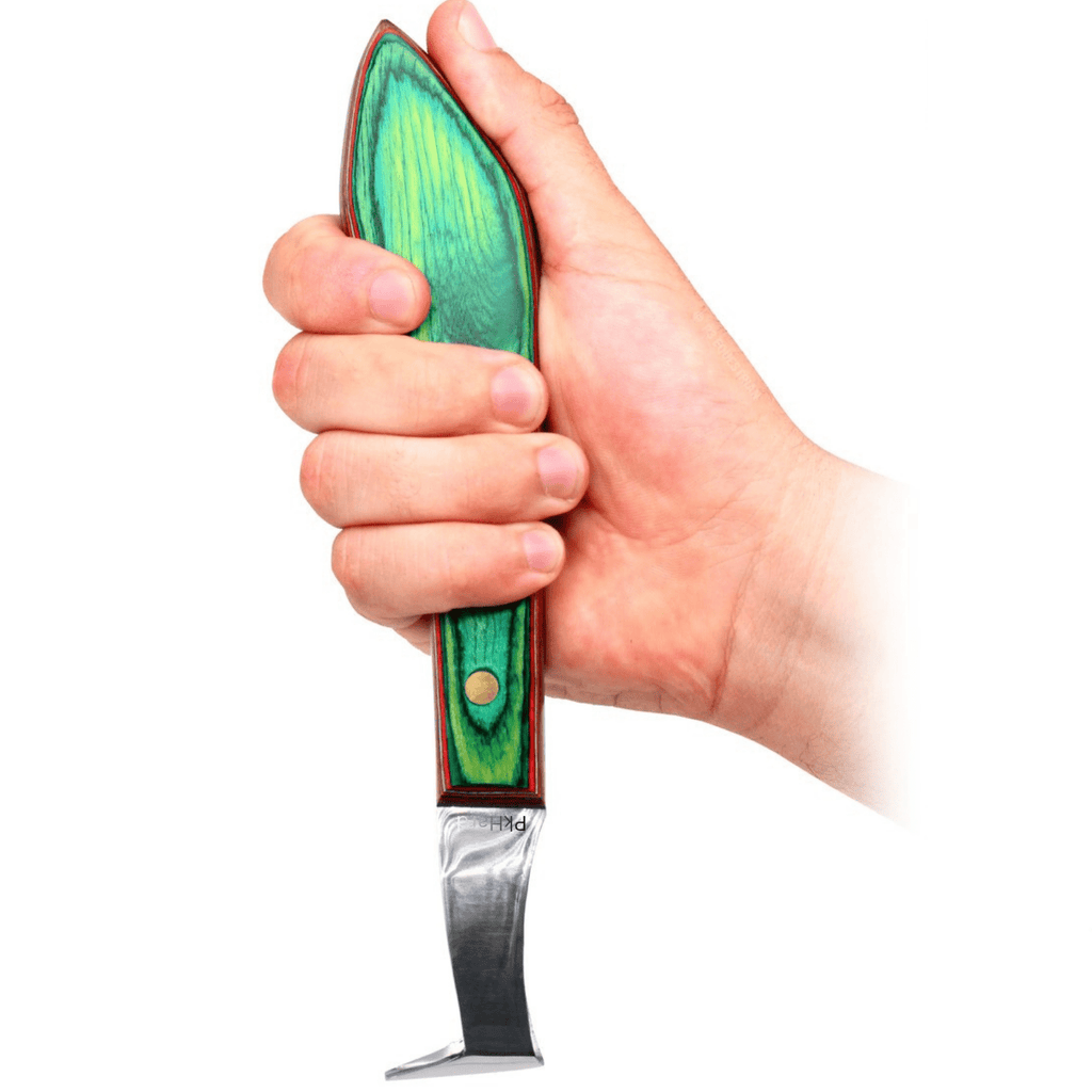 Professional Hoof Knife for Farriers | Sharp & Durable Trimming Tool | Loop Knife with Pick - PK HARD